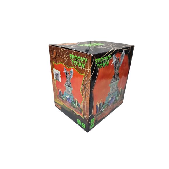 Lemax Spooky Town Angel Of Death Animated Graveyard WORKS 2013 Retired # 34603 - Picture 12 of 16